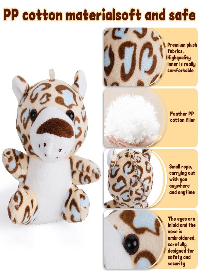 cideny 12 Pcs Small Stuffed Animal Bulk - 4.5 Inch Fluffy Stuffies, Animals Keychain Decoration, Carnival Prizes, Classroom Treasure Box, Pinata Stuffers - Image 3